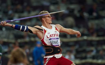 Sirmais Ventspils šķēpos izpilda olimpisko normatīvu