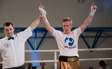 Grišuņinam uzvara arī piektajā profesionāla boksa cīņā