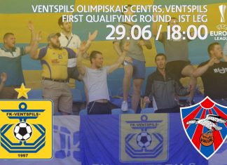 FK Ventspils šovakar uzsāk cīņas Eiropas līgā pret Islandes klubu Valur