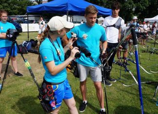Ventspilniekiem trīs tituli Latvijas loka šaušanas čempionātā