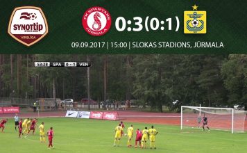 Noskaties, kā FK Ventspils iesita trīs vārtus Spartakam!