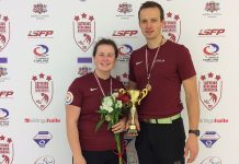 Ventspils komanda triumfē Latvijas kērlinga čempionātā jauktajiem pāriem