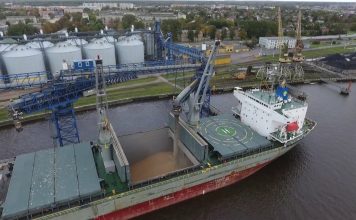 VIDEO: Ventspils Grain Terminal no putna lidojuma