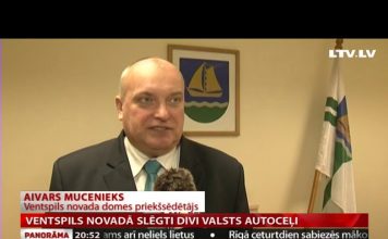 VIDEO: Ventspils novadā plūdos lauki pārvērtušies par jūrām