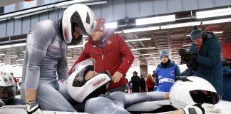 Melbārdim piektā, bet Ķibermanim desmitā vieta bobsleja četrinieku sacensībās