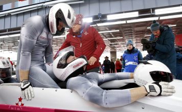 Melbārdim piektā, bet Ķibermanim desmitā vieta bobsleja četrinieku sacensībās