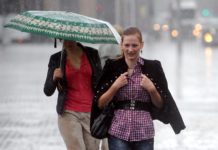 Diena būs lietaina, vakarā iespējams arī pērkona negaiss un stipras lietusgāzes