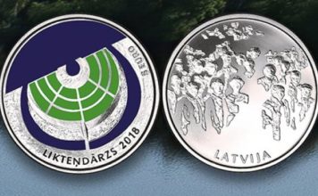 FOTO un VIDEO: Aplūko Likteņdārzam veltīto monētu!