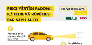 CSDD iesaka piecus vērtīgus padomus, kā ikdienā rūpēties par savu auto