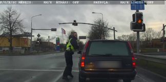 VIDEO: Ventspilī aiztur lielā ātrumā bēguļojošu dzērājšoferi bez tiesībām
