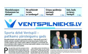 Lasi laikraksta VENTSPILNIEKS.LV jaunākajā numurā!