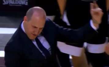 VIDEO: Kā pēc triumfa priecājas BK “Ventspils” treneris
