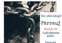 Pārrauj COVID-19 inficēšanās ķēdi!