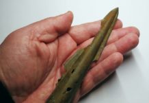 2500 gadus sens bronzas šķēpa gals var mainīt priekšstatus par Ventspils apdzīvotības pirmsākumiem