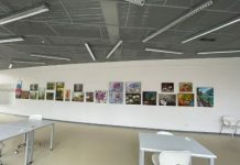 Pārventas bibliotēkā apskatāma mākslas studijas “Konsuelo” gleznu izstāde