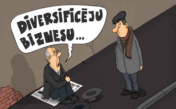 Nedēļas karikatūra: Biznesa diversifikācija