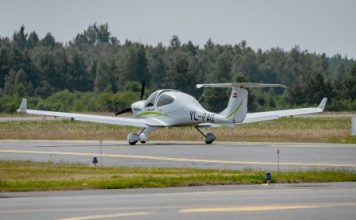 AirBaltic Pilotu akadēmijas lidojumi Ventspils lidlaukā