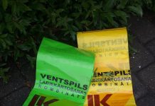 Marķētie maisi dažādiem atkritumu veidiem