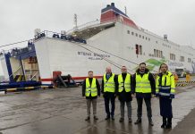 Satiksmes ministrs Kaspars Briškens apmeklē Ventspils brīvostu