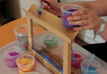 Radošā darbnīca “Smilšu lampas” bērnu pilsētiņās